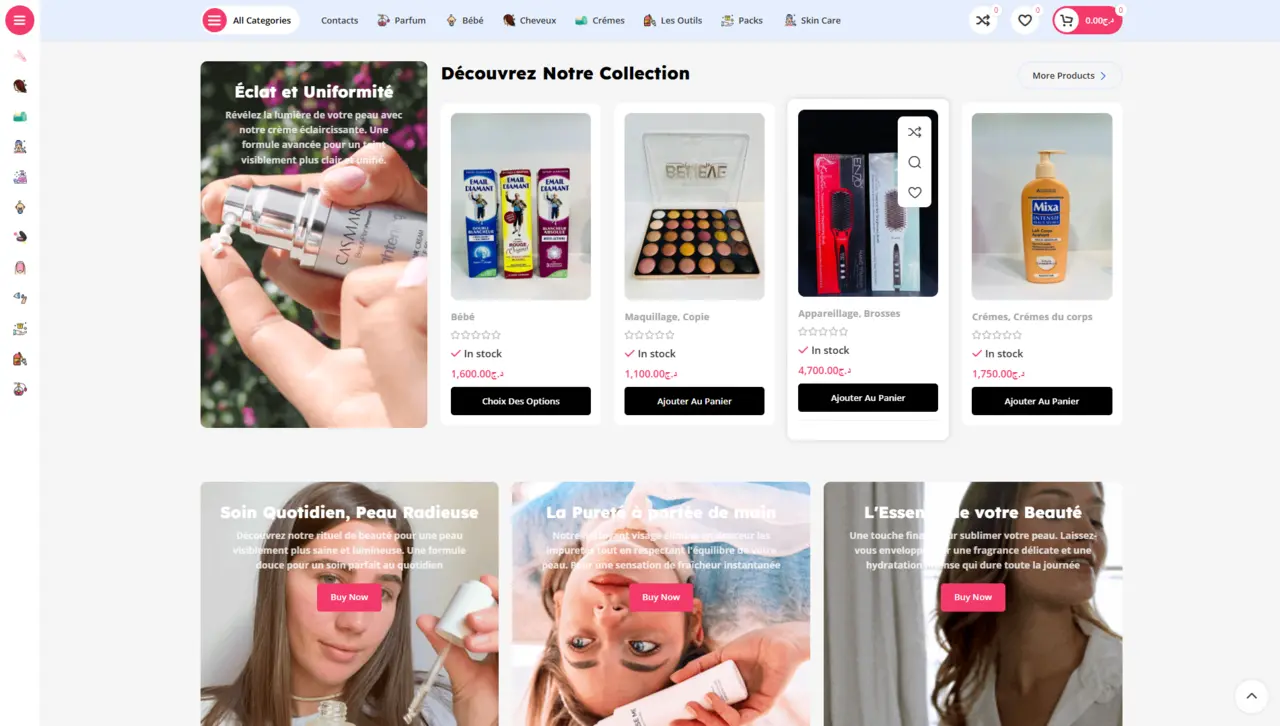 Screenshot of Mamlaka Beauty