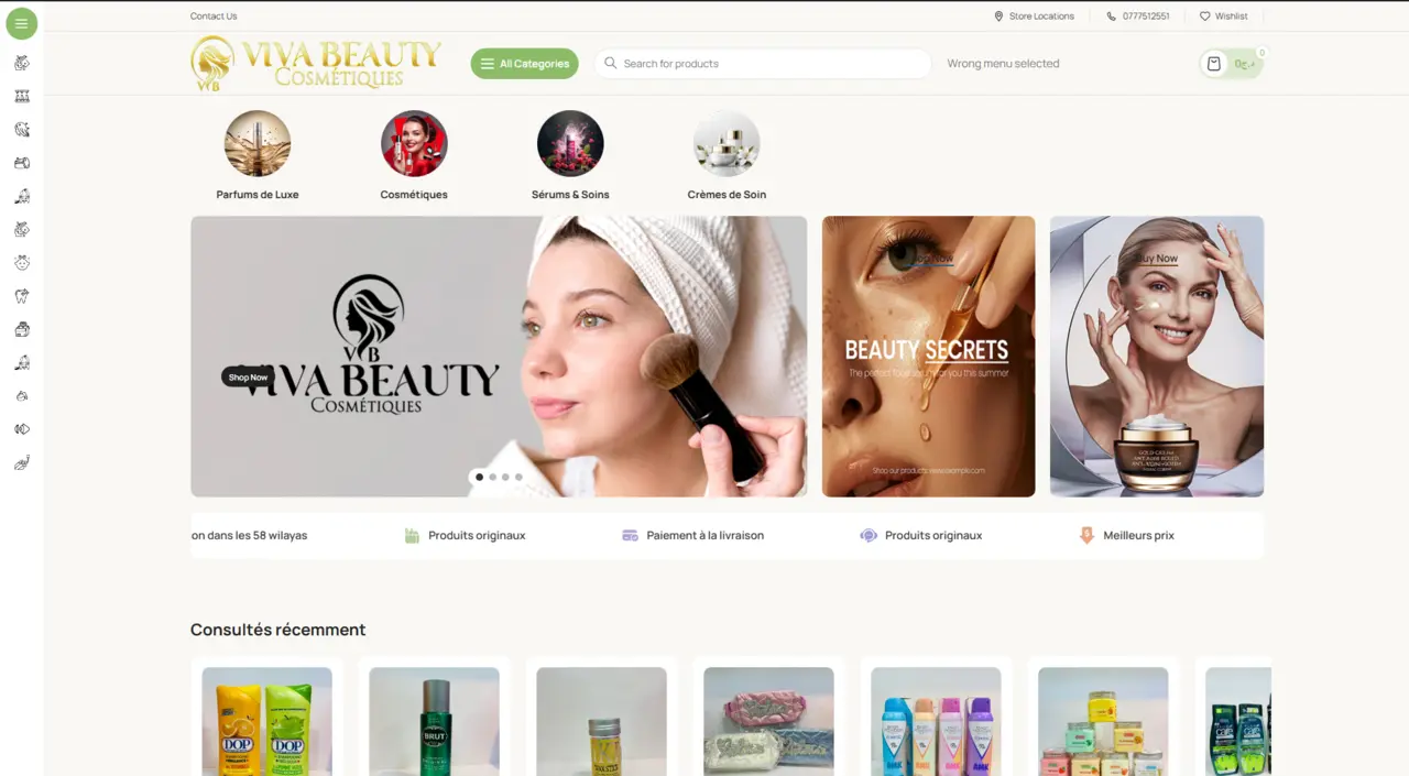 Screenshot of ViVa Beauty